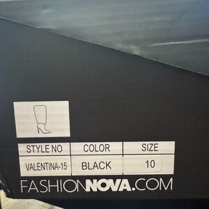 Fashion Nova Valentina Black Boots